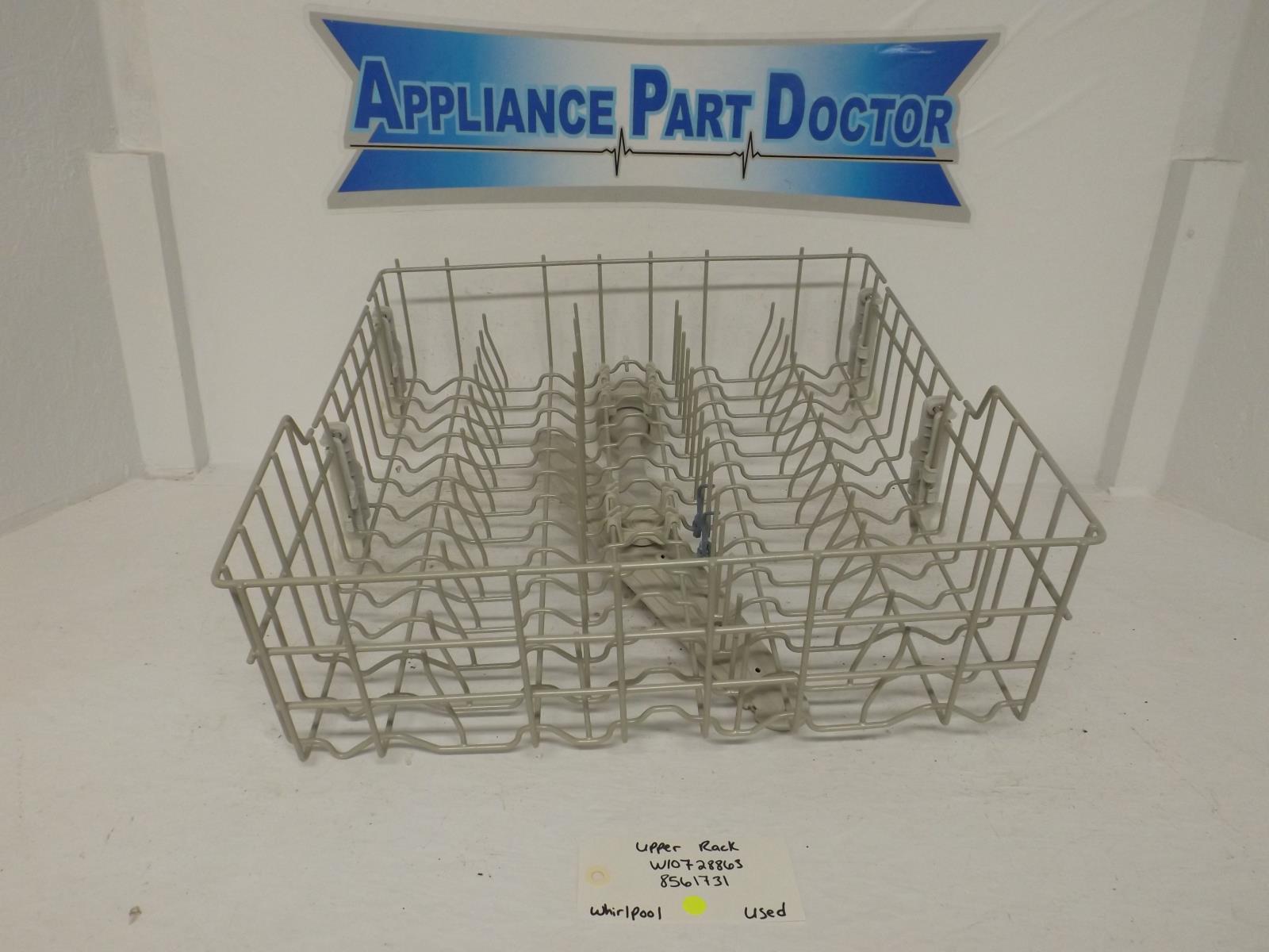 Whirlpool Dishwasher W10728863 8561731 Upper Rack Used Whirlpool Dishwasher W10728863 8561731 Upper Rack Used
